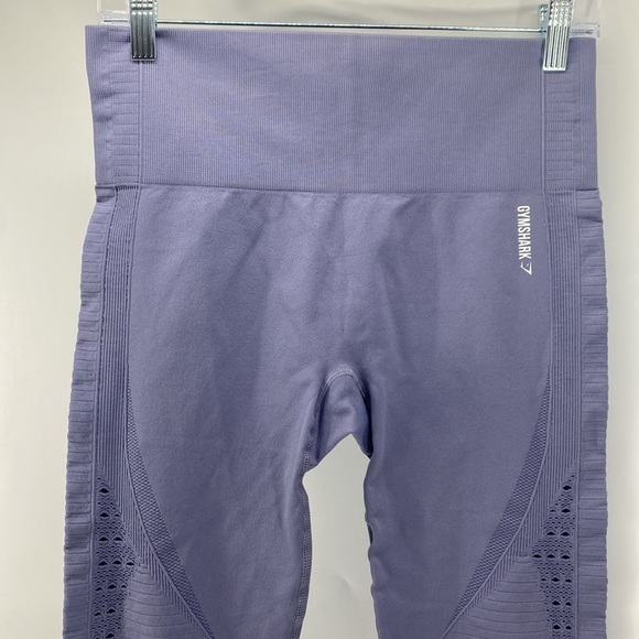 Gymshark Energy Seamless Leggings Steel Blue workout athleisure high waisted - Picture 2 of 7